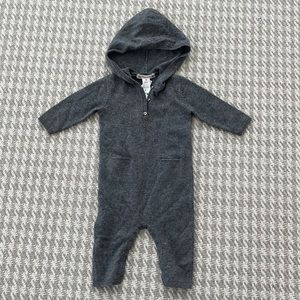 Bonpoint Silk and Cashmere Blend Overall NWT Grey